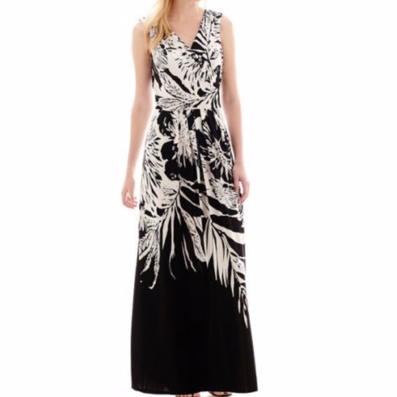 Donna Ricco Sleeveless Floral Print Maxi Dress - Picture 1 of 2